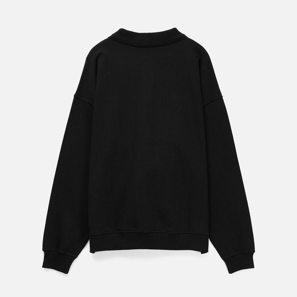 Свитшот оверсайз унисекс S6, черный-3