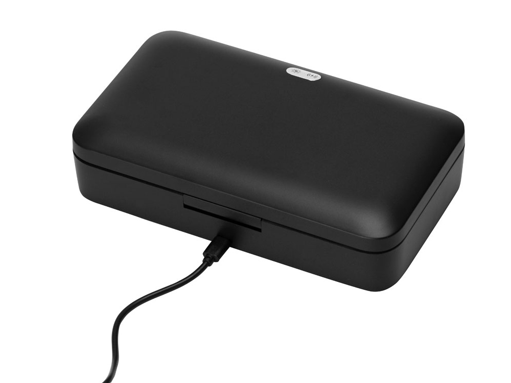 УФ-стерилизатор c функцией беспроводной зарядки Sector, Evolt, черный-4