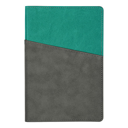 Ежедневник Flexy Smart Porta Nuba Latte A5, серый/бирюзовый-1