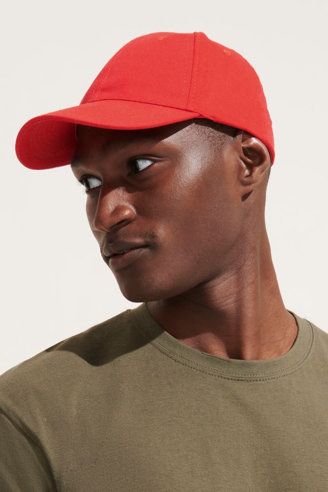Бейсболка Apollo, красная-3