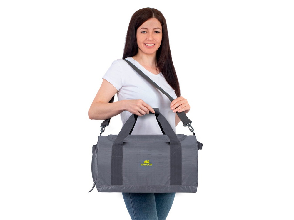 RIVACASE 5542 grey Лёгкая складная дорожная сумка, 30л /12-18