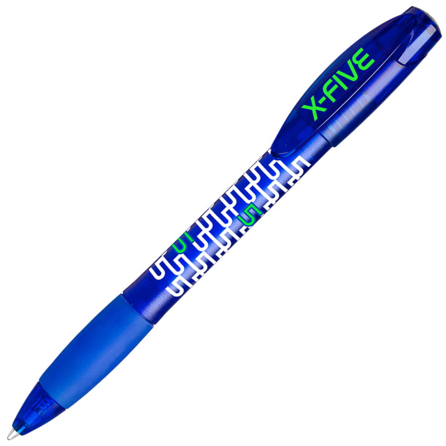 X-5 FROST, ручка шариковая, фростированный синий, пластик, синий-1
