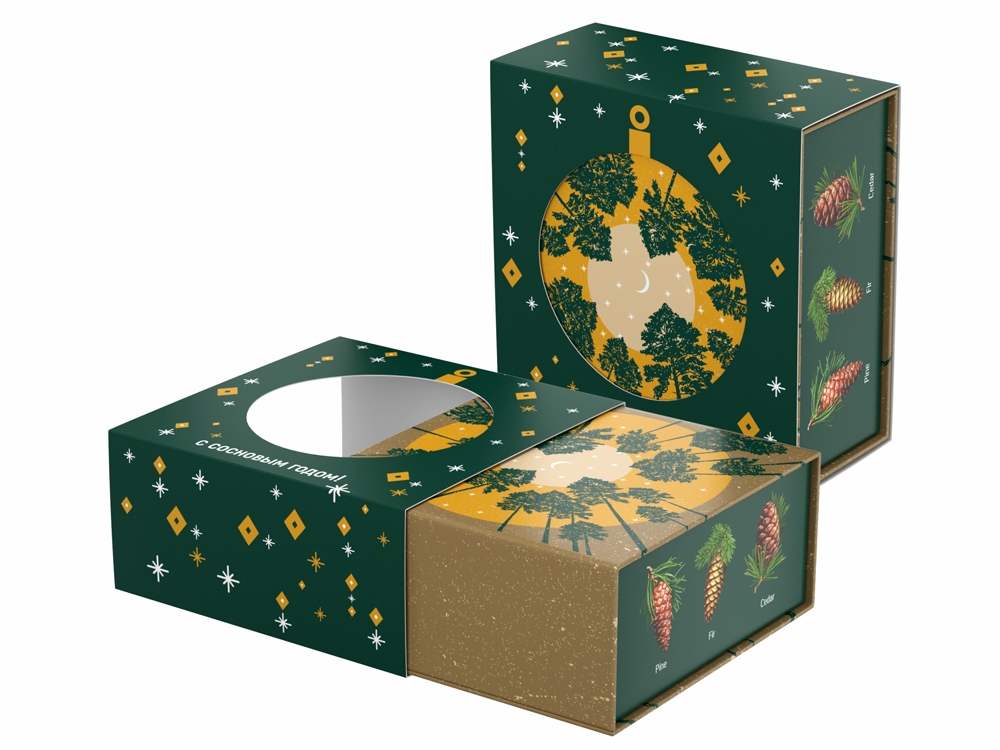 Подарочный набор c чаем С сосновым годом!-3