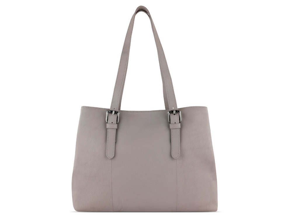 Сумка женская BUGATTI Bella, бежевая, воловья кожа/полиэстер, 33х14х25 см-4