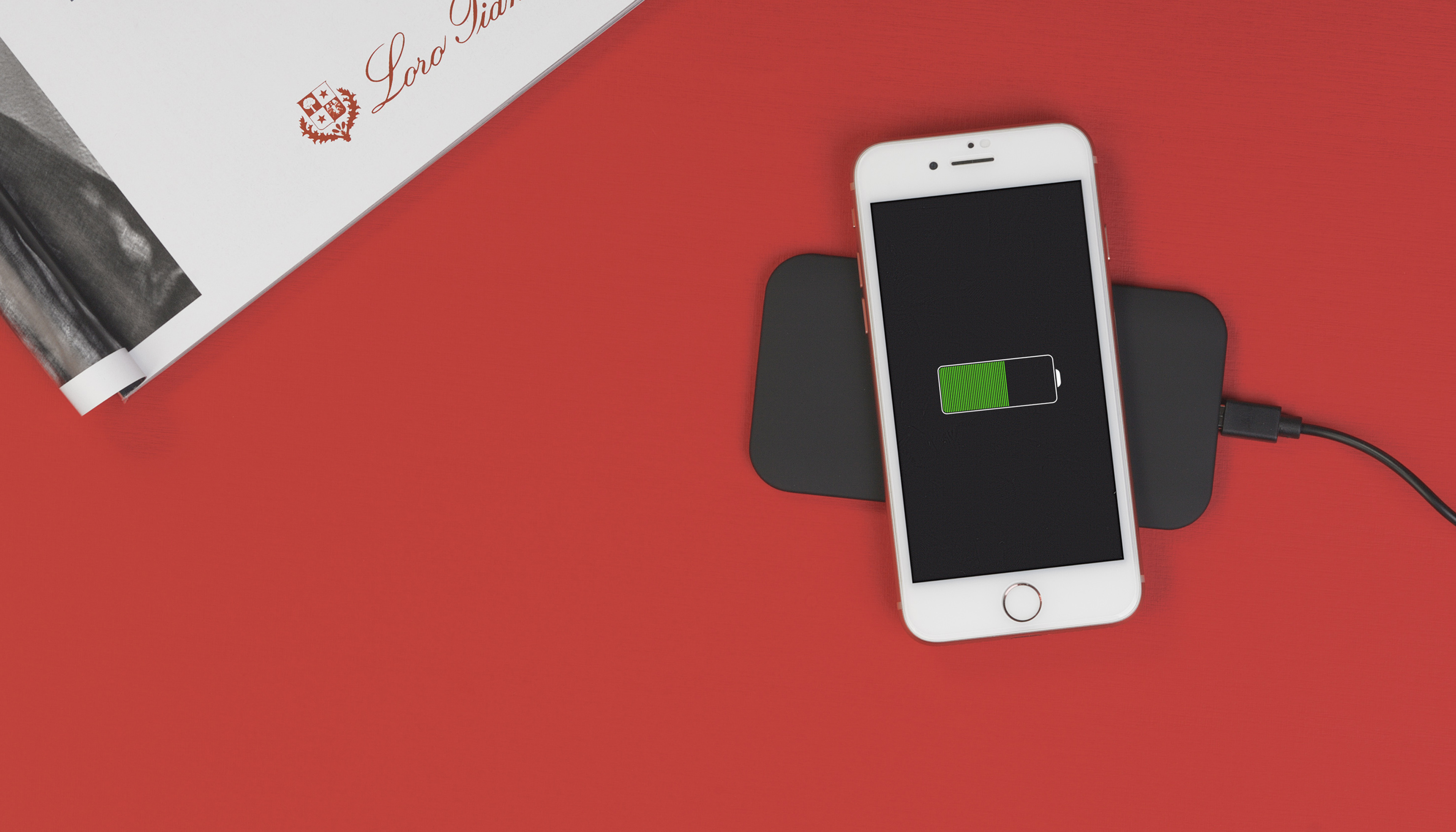 Настольное беспроводное зарядное устройство "Slim SOFTTOUCH"-1