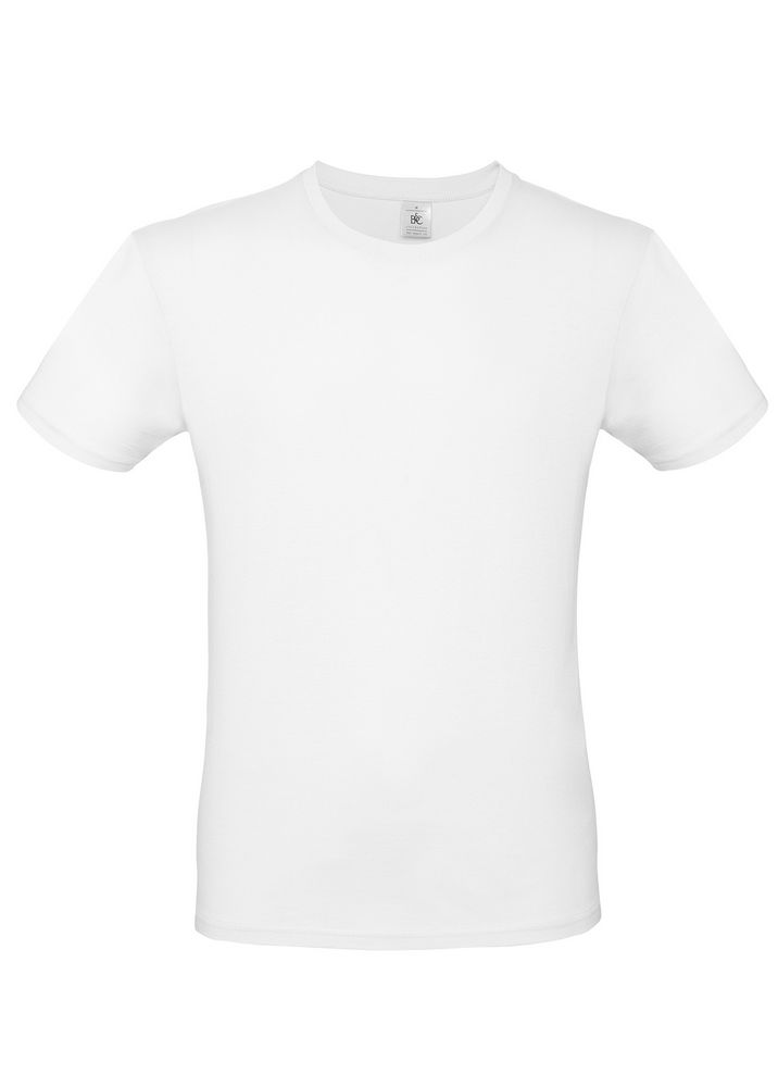 Футболка мужская E150, белая-0