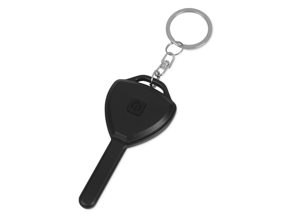 Брелок-фонарик COB Switch, черный-0