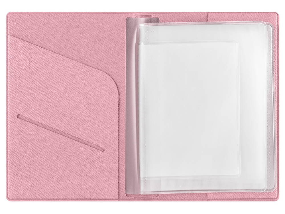 Классическая обложка для автодокументов Favor, розовая-4