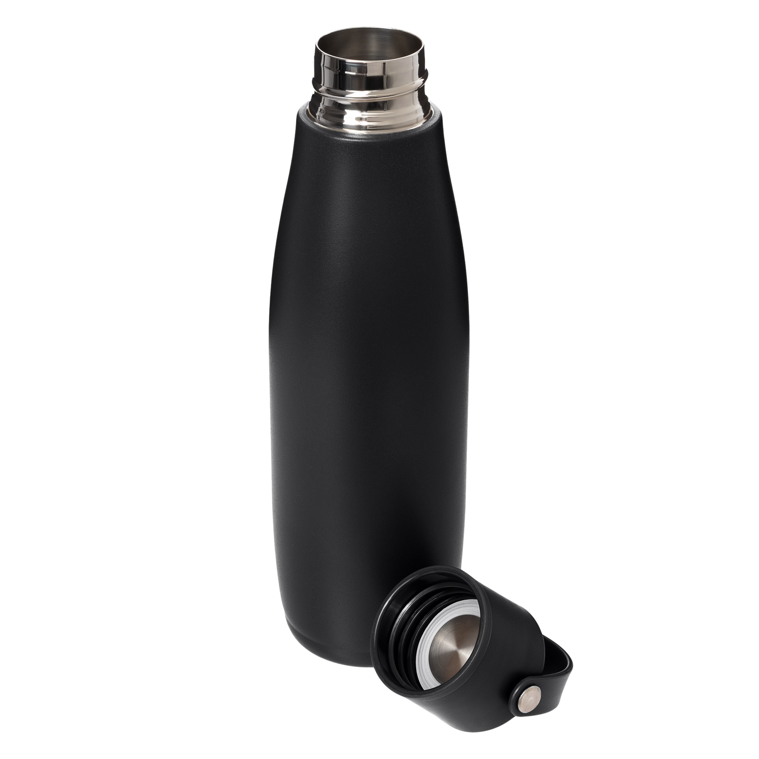 Термобутылка вакуумная герметичная Боска (Bosca), черная-5