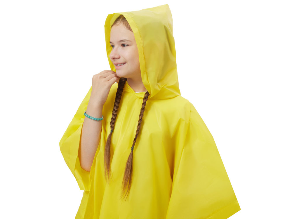 Пончо Hawaii c чехлом детский, желтый-3