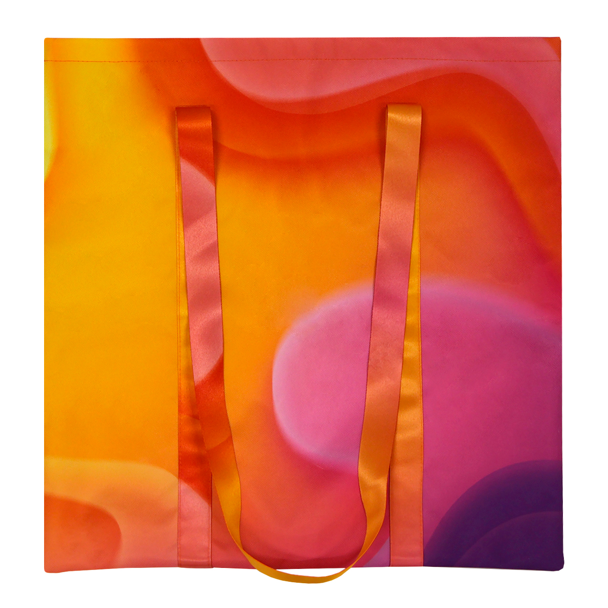 Сумка для покупок Хэнди с полноцветной печатью, Оранжевый-0