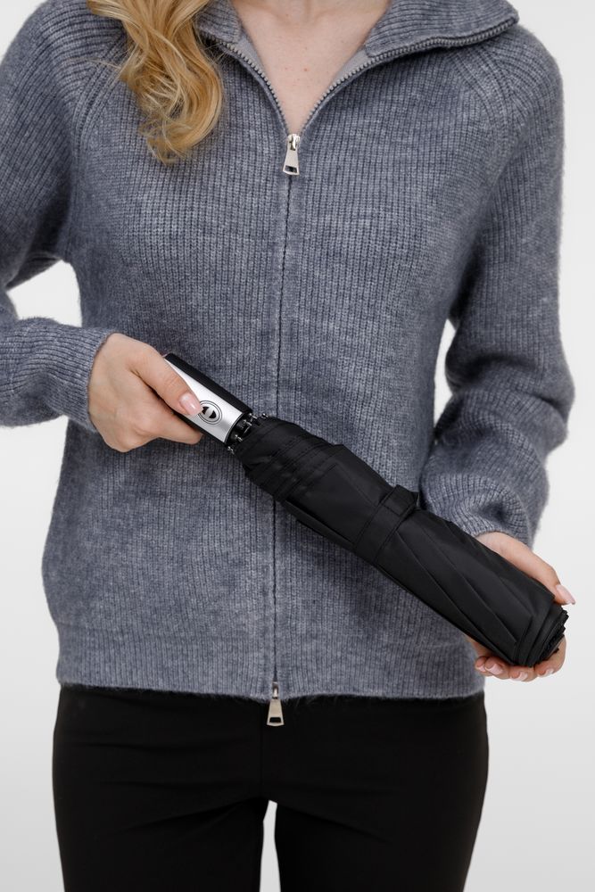 Зонт складной Fiber, темно-синий-6