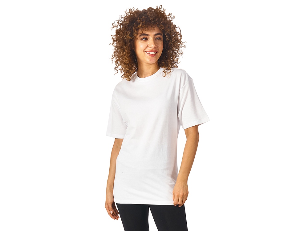 Футболка из френч терри Warsaw унисекс 220гр, белый-2