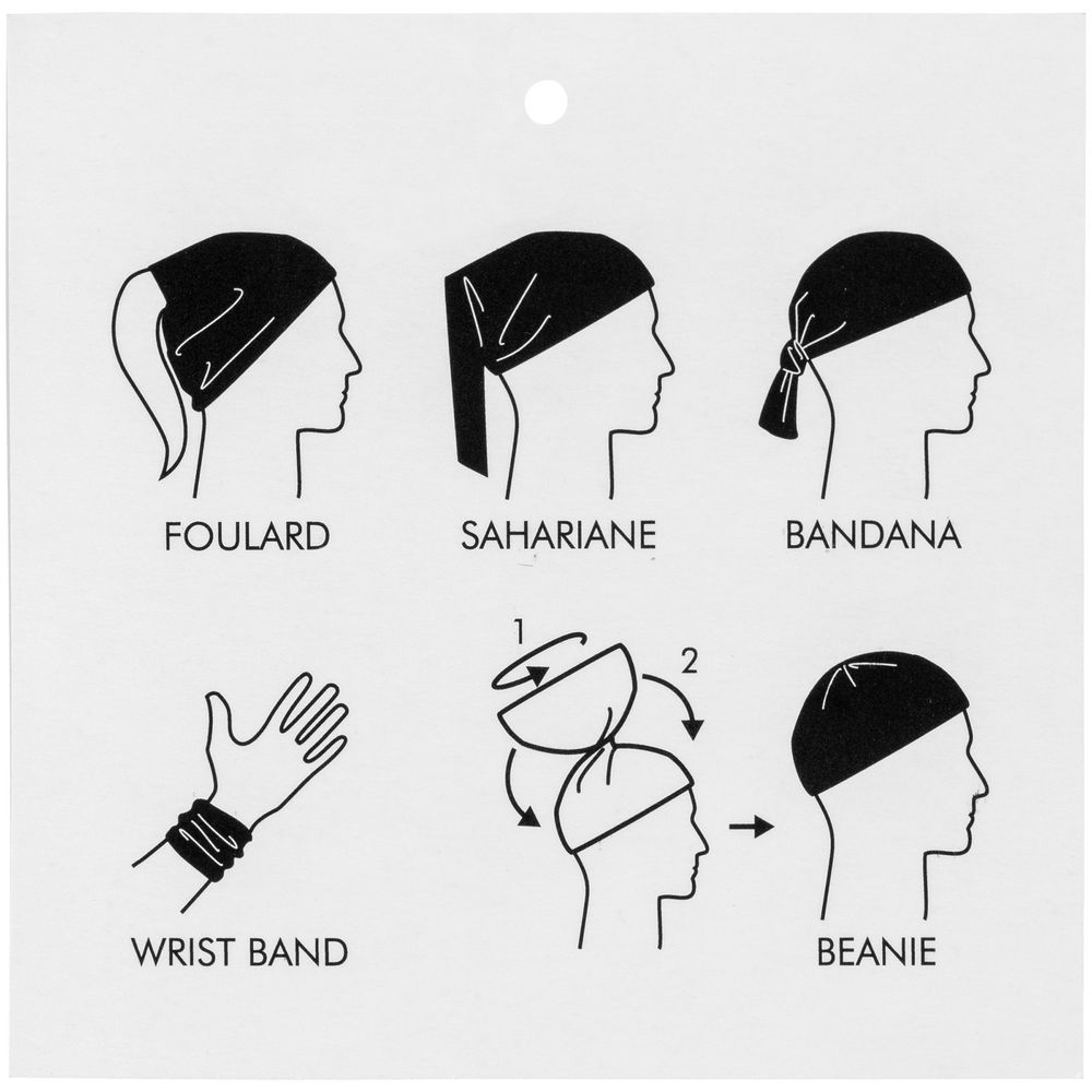 Многофункциональная бандана Bolt, белая-3