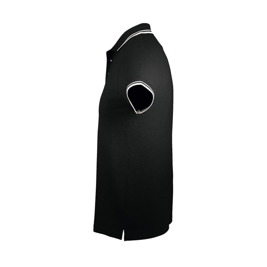 Поло мужское PASADENA MEN 200, черный, белый-5