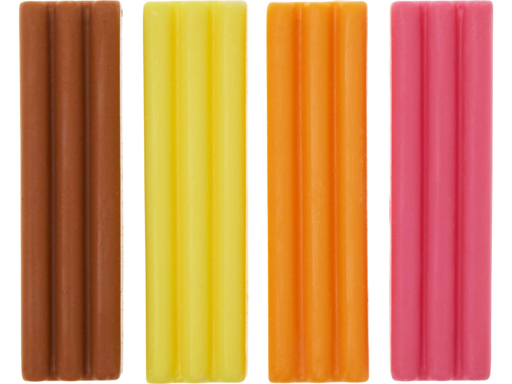 Набор Съедобный пластилин 4 кусочков (без ножа)-4