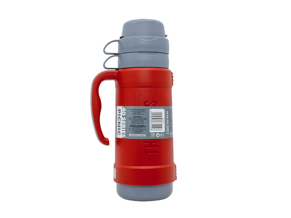 Термос со стеклянной колбой тм THERMOS PICNIC 40 Series Red 1,0L-1
