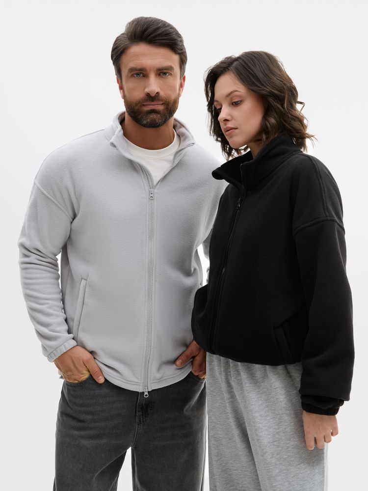 Куртка флисовая унисекс Nebo, черная-7