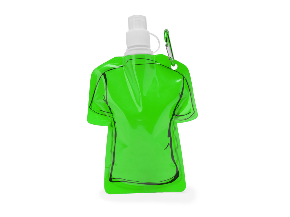 Гибкая емкость для питья MANDY в форме футболки, 470 мл, папоротник-0