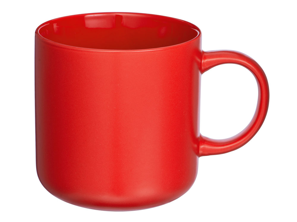 Кружка матовая Rita, 410мл, красный-1