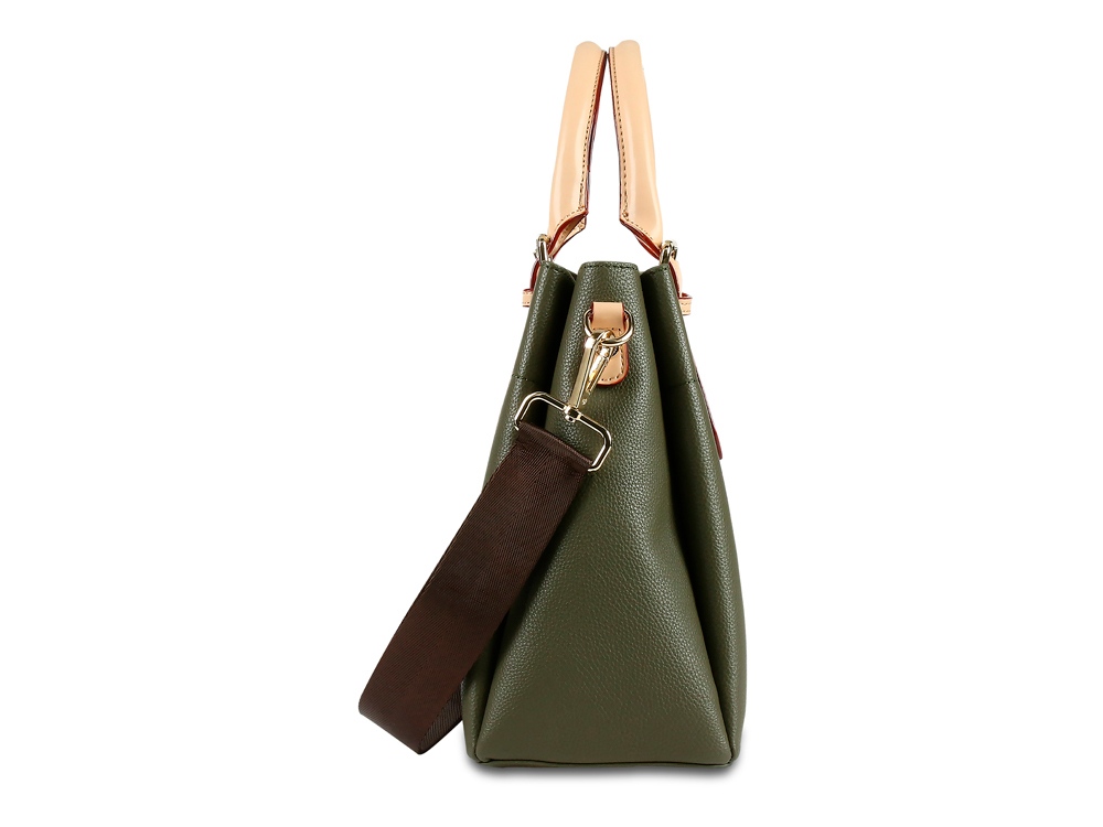 Сумка женская BUGATTI Ella, оливковая, полиуретан, 27х12х23,5 см-4