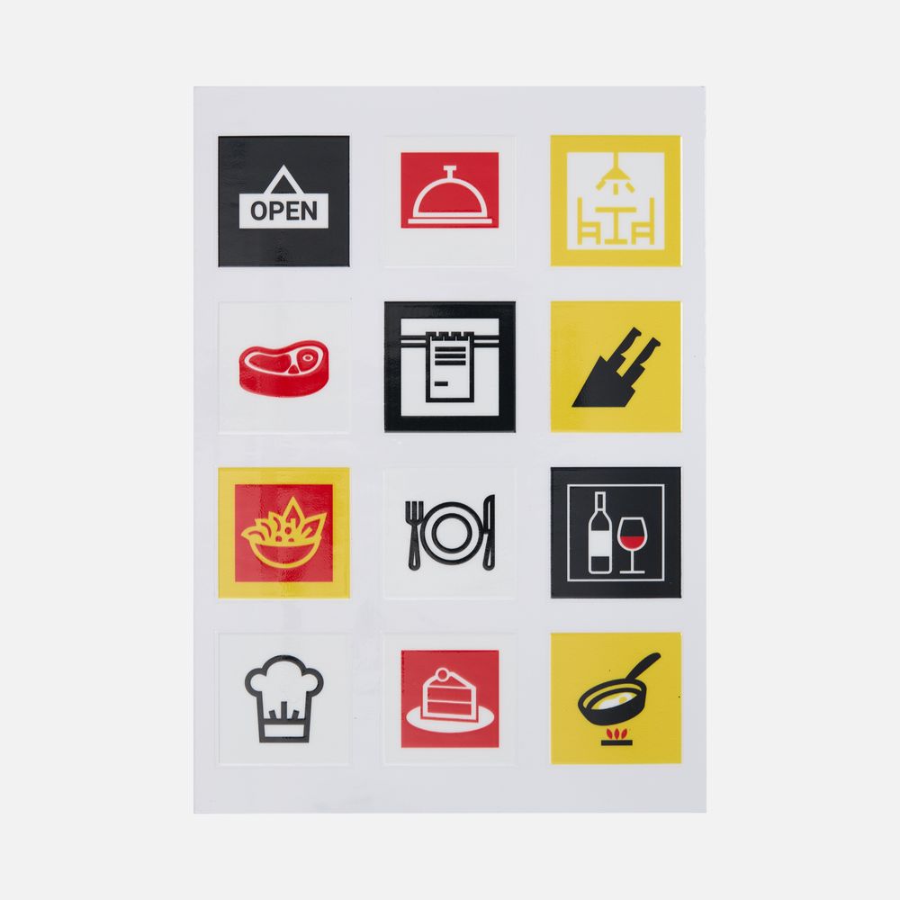 Стикерпак UV-DTF Industry, кафе-1