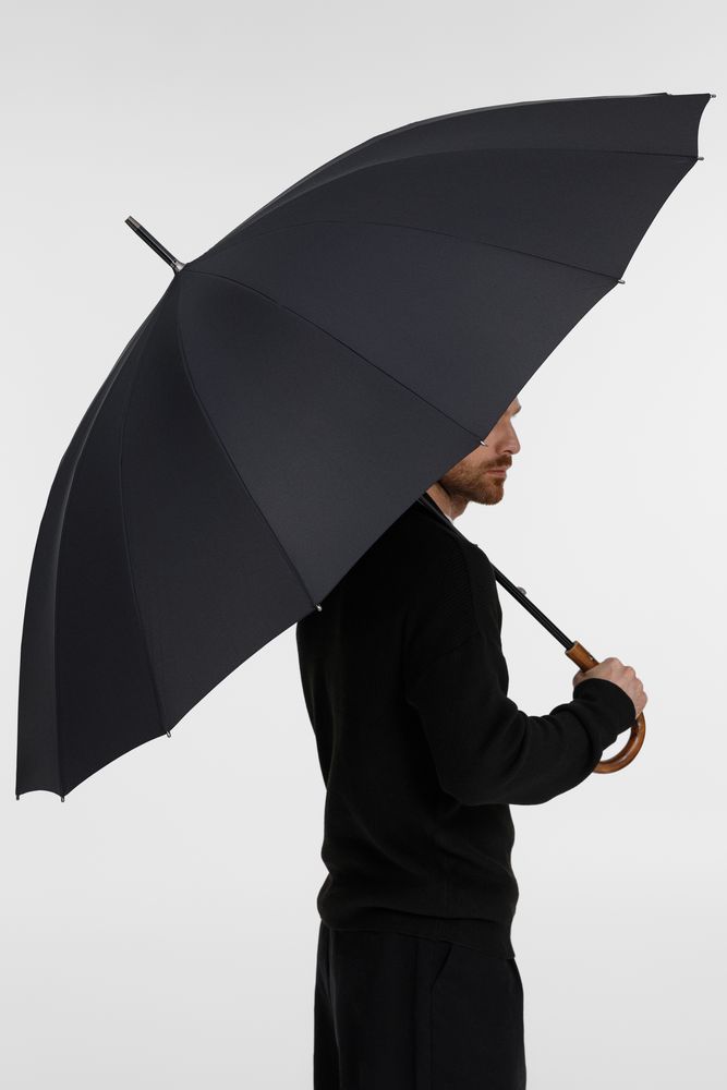 Зонт-трость Big Boss, черный-4