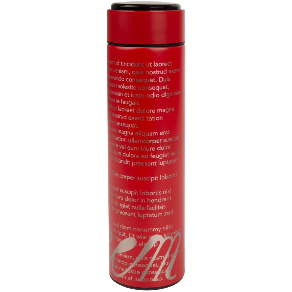 Смарт-бутылка с заменяемой батарейкой Long Therm, красная-9