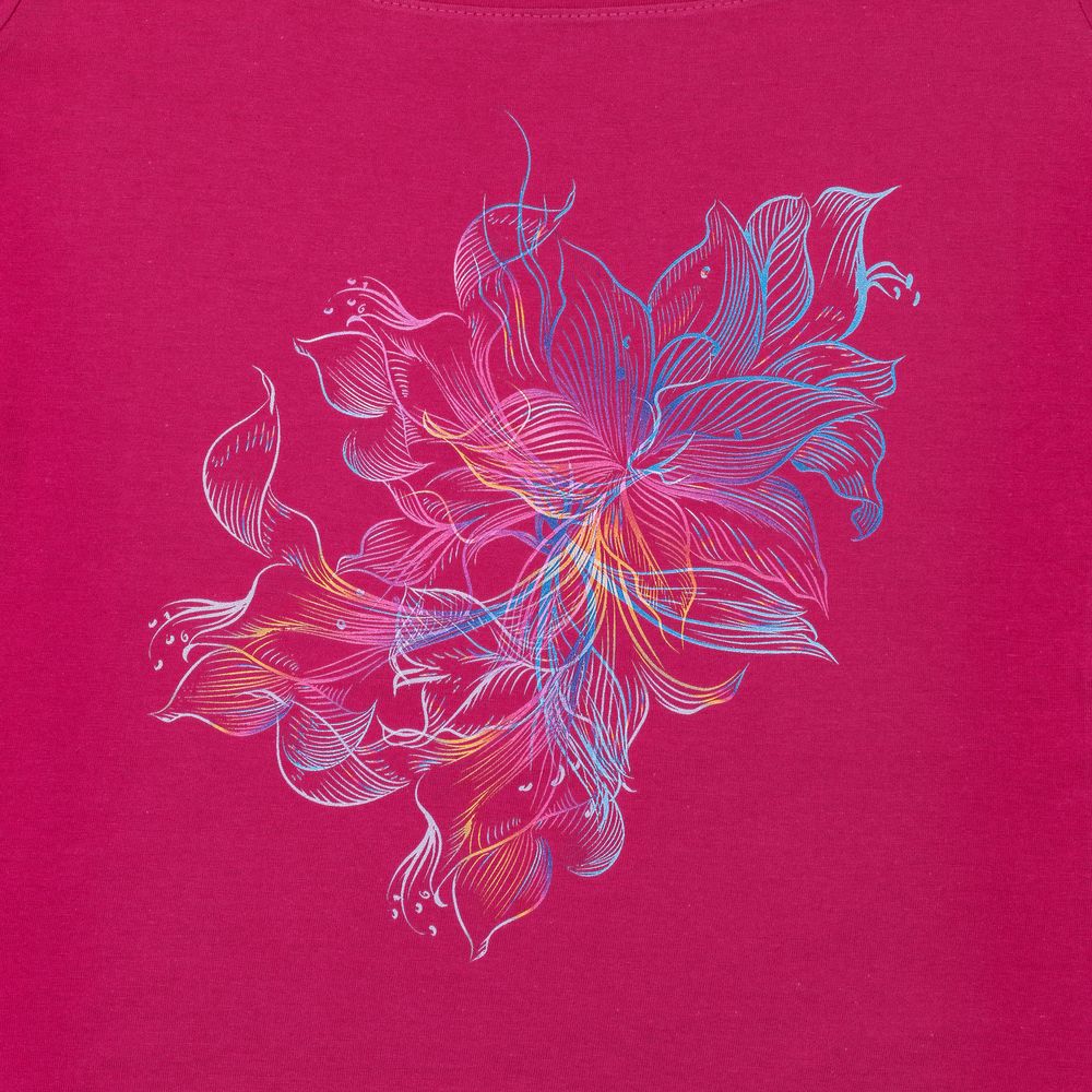 Футболка женская Vibrance, темно-розовая (фуксия)-1