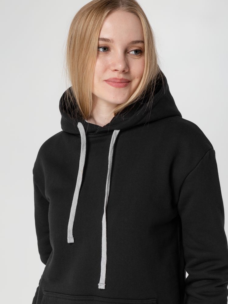 Толстовка с капюшоном Unit Kirenga Heavy, черная-5