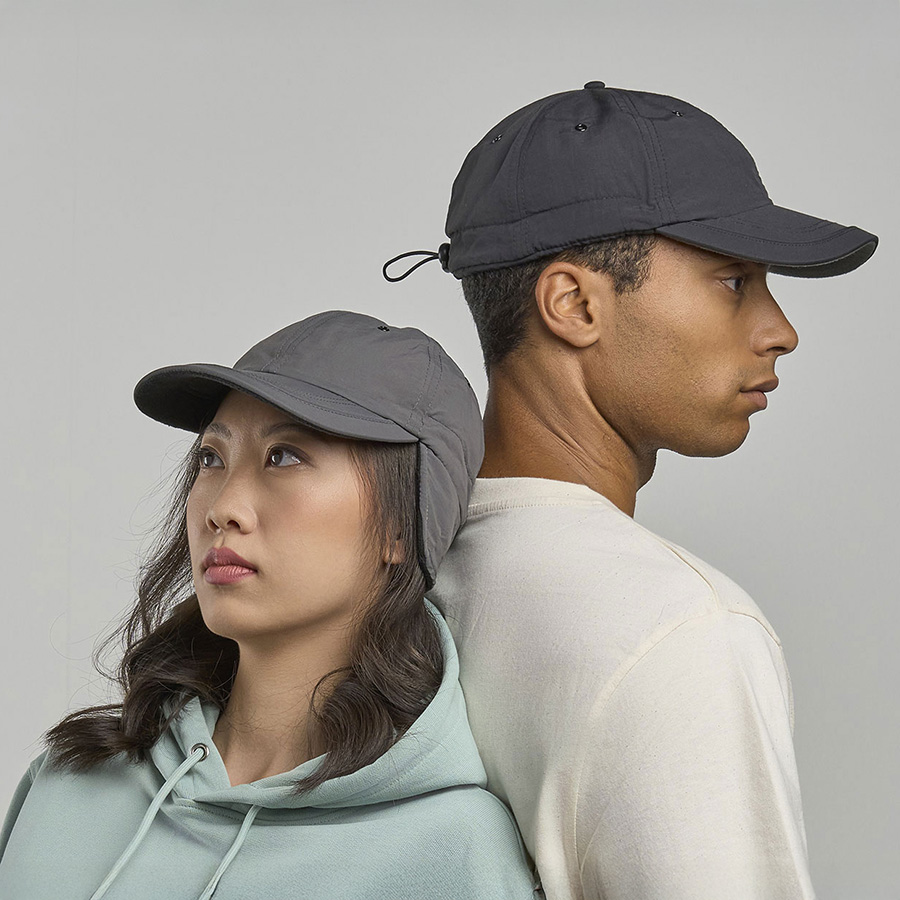 Бейсболка SNOW FLAP STOPPER-S, темно-серый-2