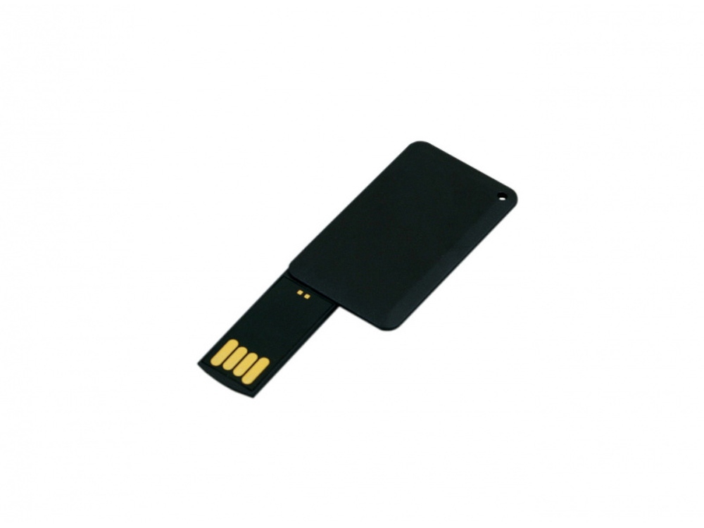 USB-флешка на 16 Гб в виде пластиковой карточки, черный-1