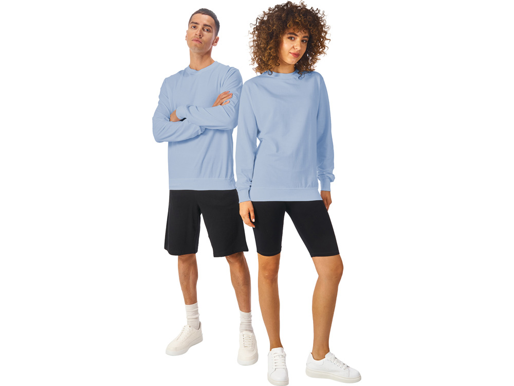 Свитшот Warsaw 220гр, унисекс, небесно-голубой-5