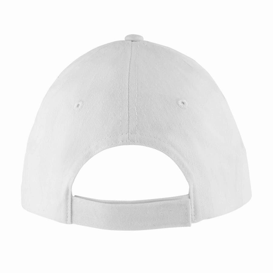 Бейсболка SOLAR, 6 клиньев, застежка на липучке, белый-3