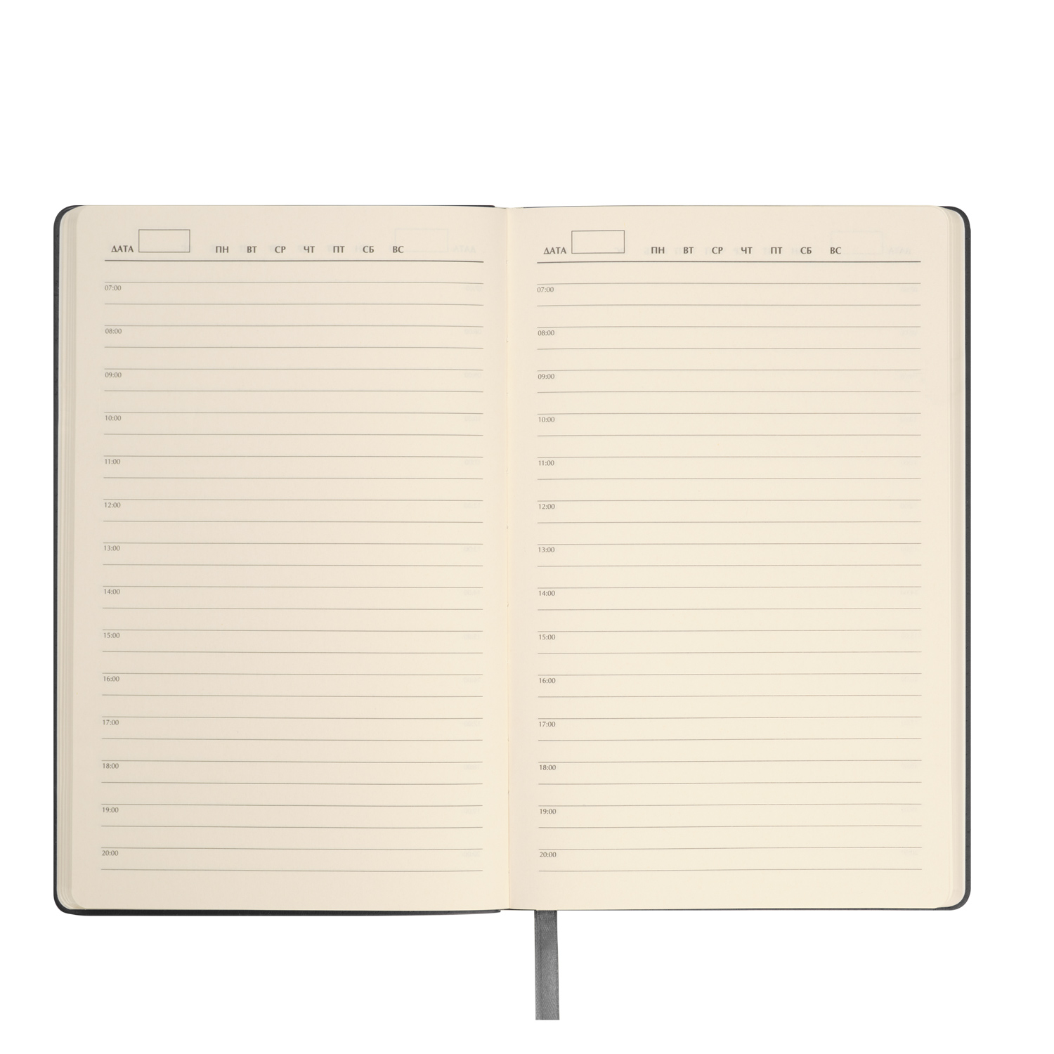 Ежедневник Стар (Star) недатированный, серый (с упаковкой, со стикерами)-8