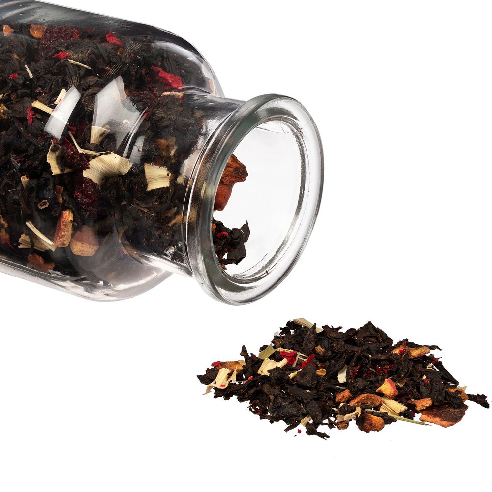 Чай «Сокочай», мини, черный с соком ананаса, с кусочками ананаса, вишней, лемонграссом, цветками и коркой граната-1