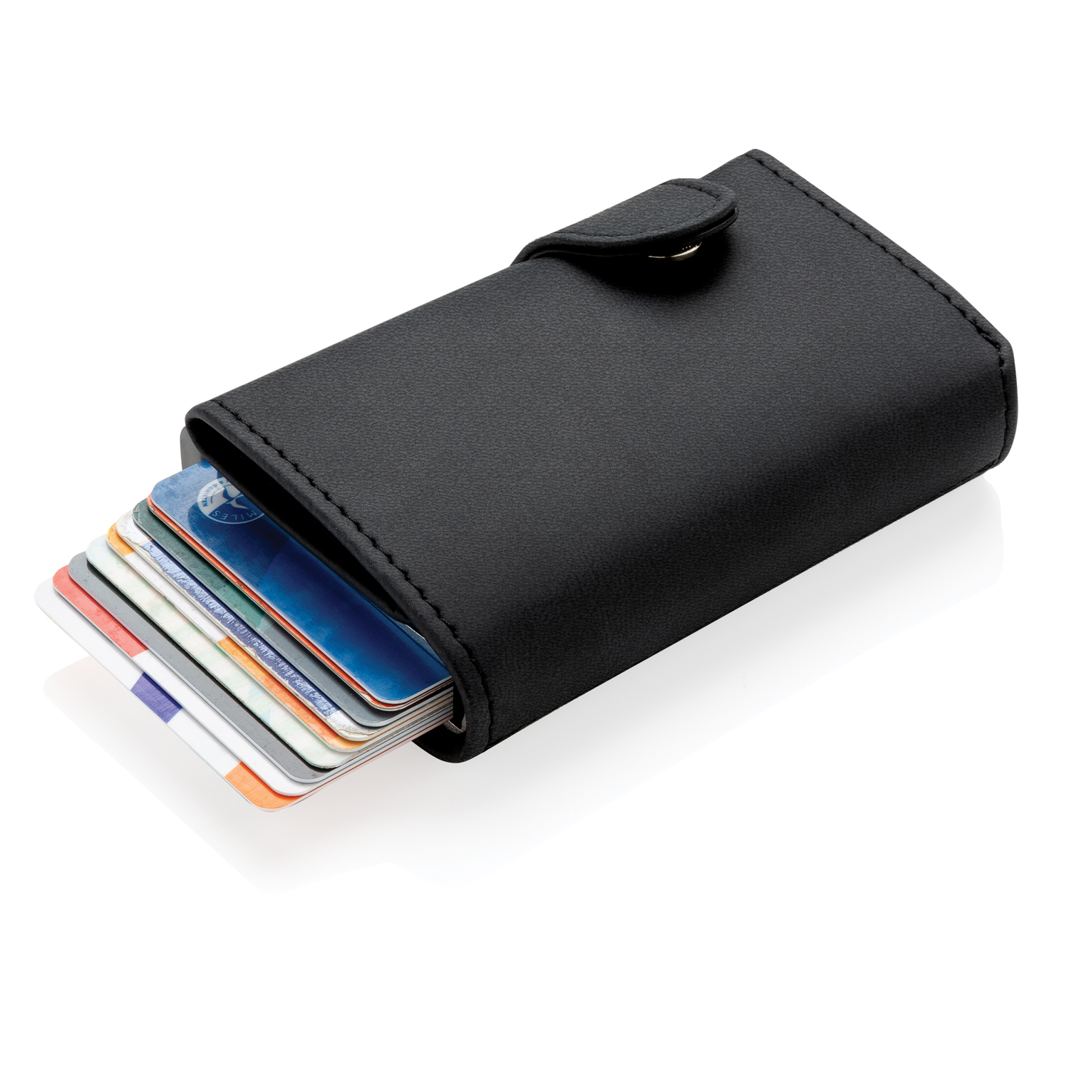 Алюминиевый картхолдер Standard с PU кошельком и защитой RFID-0