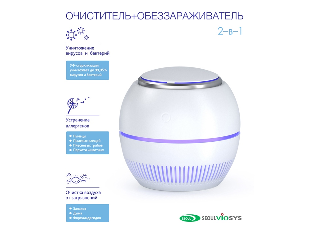 Переносной очиститель + обеззараживатель REMEZair RMA-101-01-1