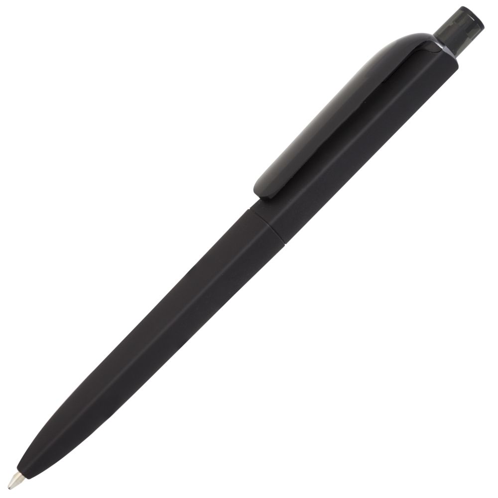 Ручка шариковая Prodir DS8 PRR-T Soft Touch, черная-0