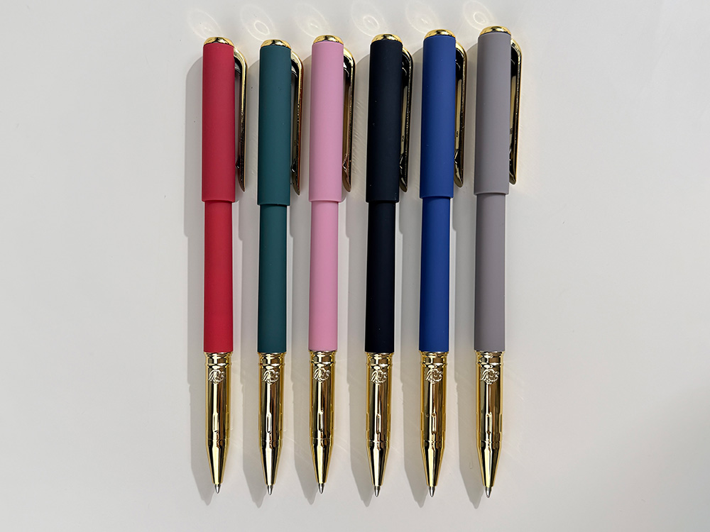 Ручка пластиковая шариковая Parliament, 0,7 мм, синие чернила, черный/золотистый-6