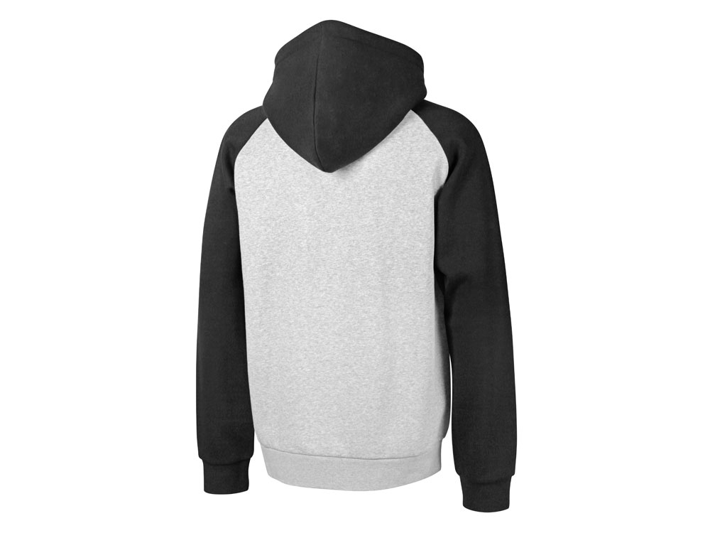 Толстовка с капюшоном Dublin мужская, черный/серый меланж-5