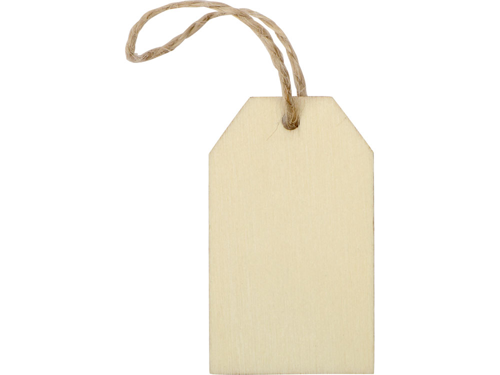 Свеча из вощины 3 х 12,5 см с деревянным ярлыком, красный-2