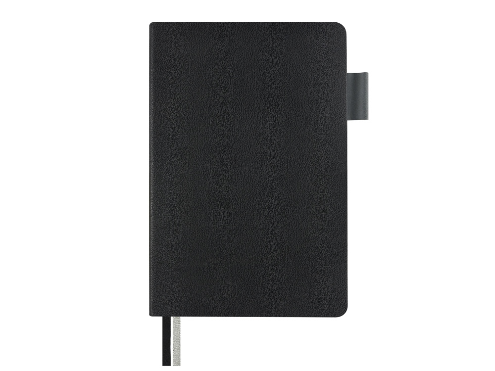 Блокнот А5 Boston, черный с серым срезом-3