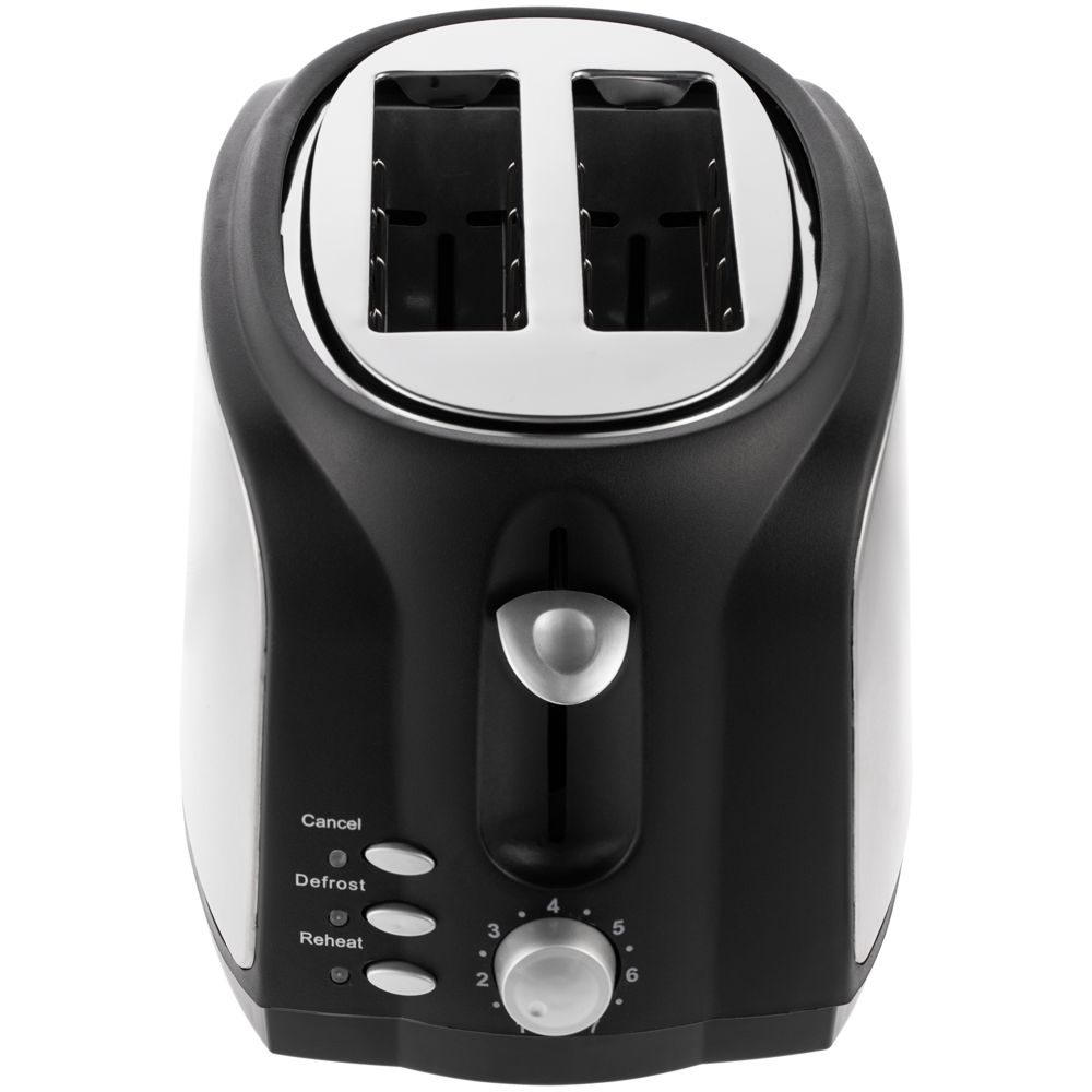 Электрический тостер Postre, серебристо-черный-2