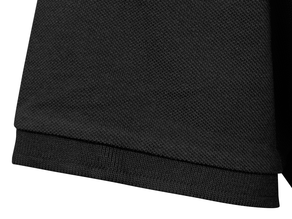 Calgary женская футболка-поло с коротким рукавом, черный-4