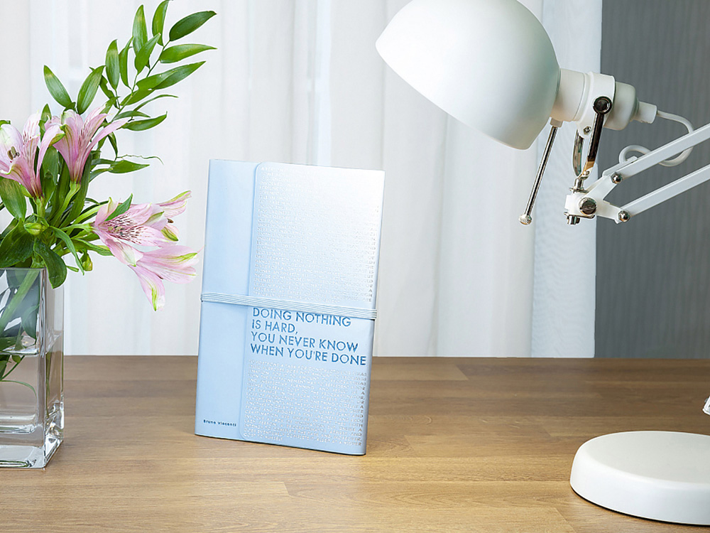 Ежедневник недатированный А5 Bilbao, зефирный сиреневый-7