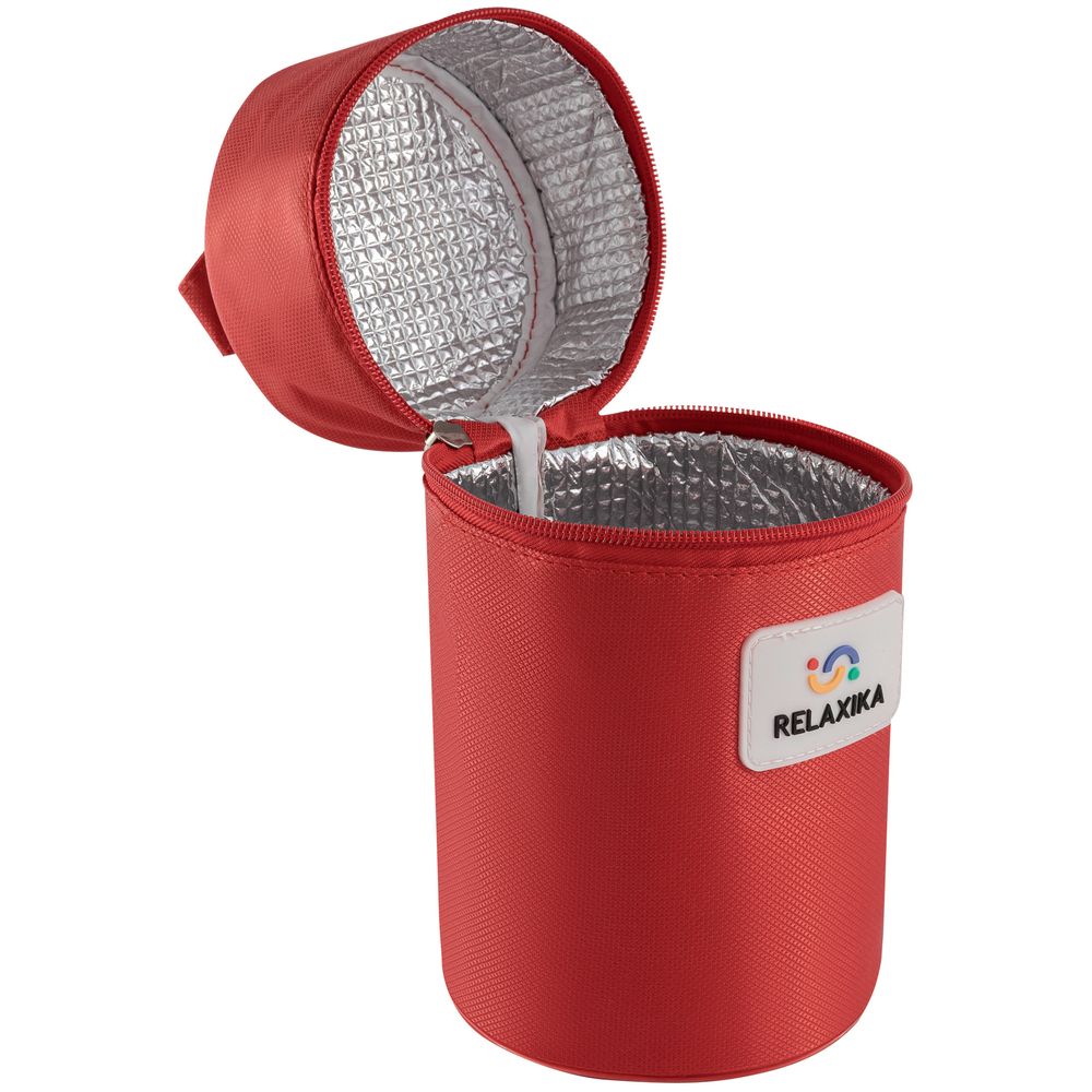 Термос для еды Relaxika 1000, в чехле, стальной-4