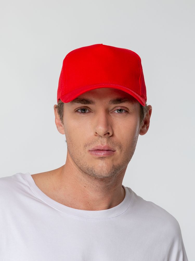 Бейсболка Standard, красная-2