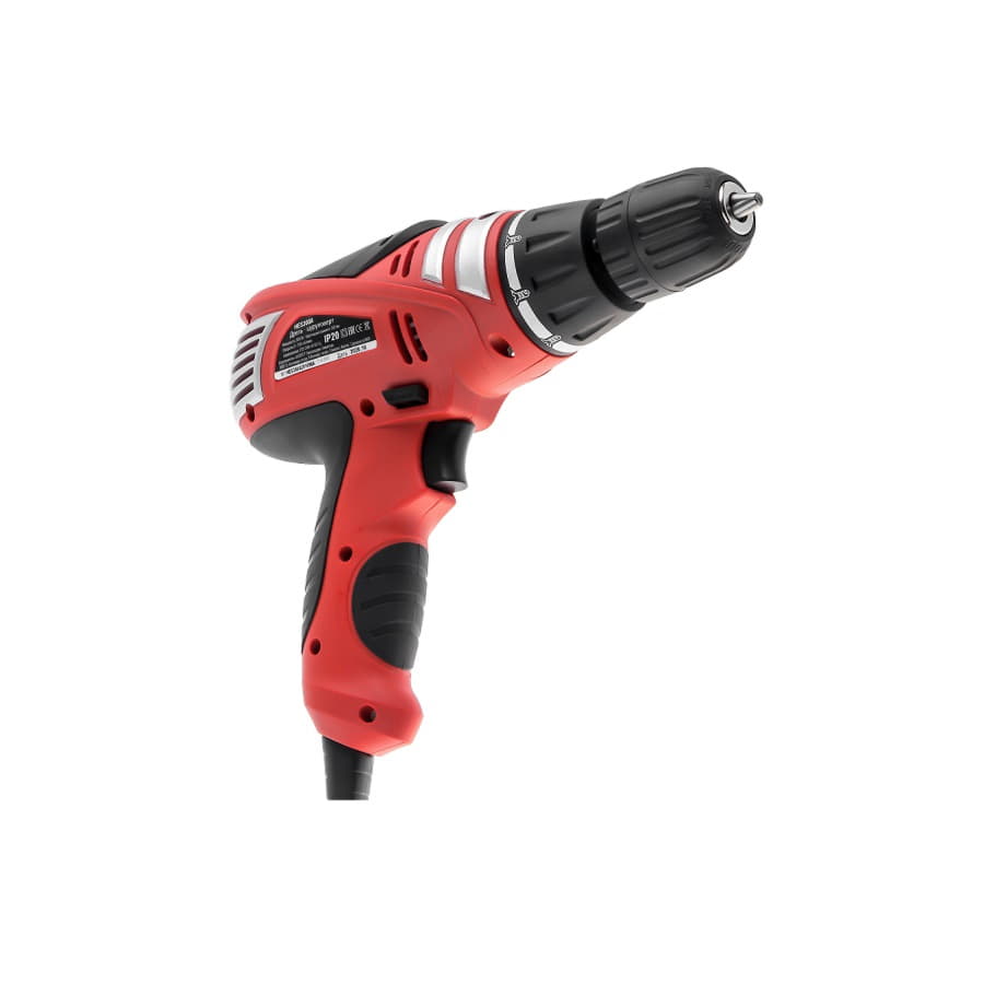 Шуруповерт сетевой HIPER HES300A, в коробке, 300Вт, 30Нм, красный-3