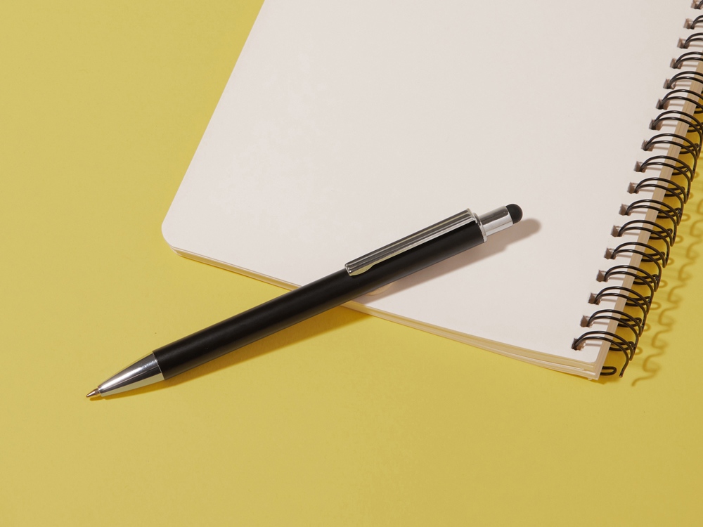 Ручка металлическая шариковая Groove Touch Recy, черный-4